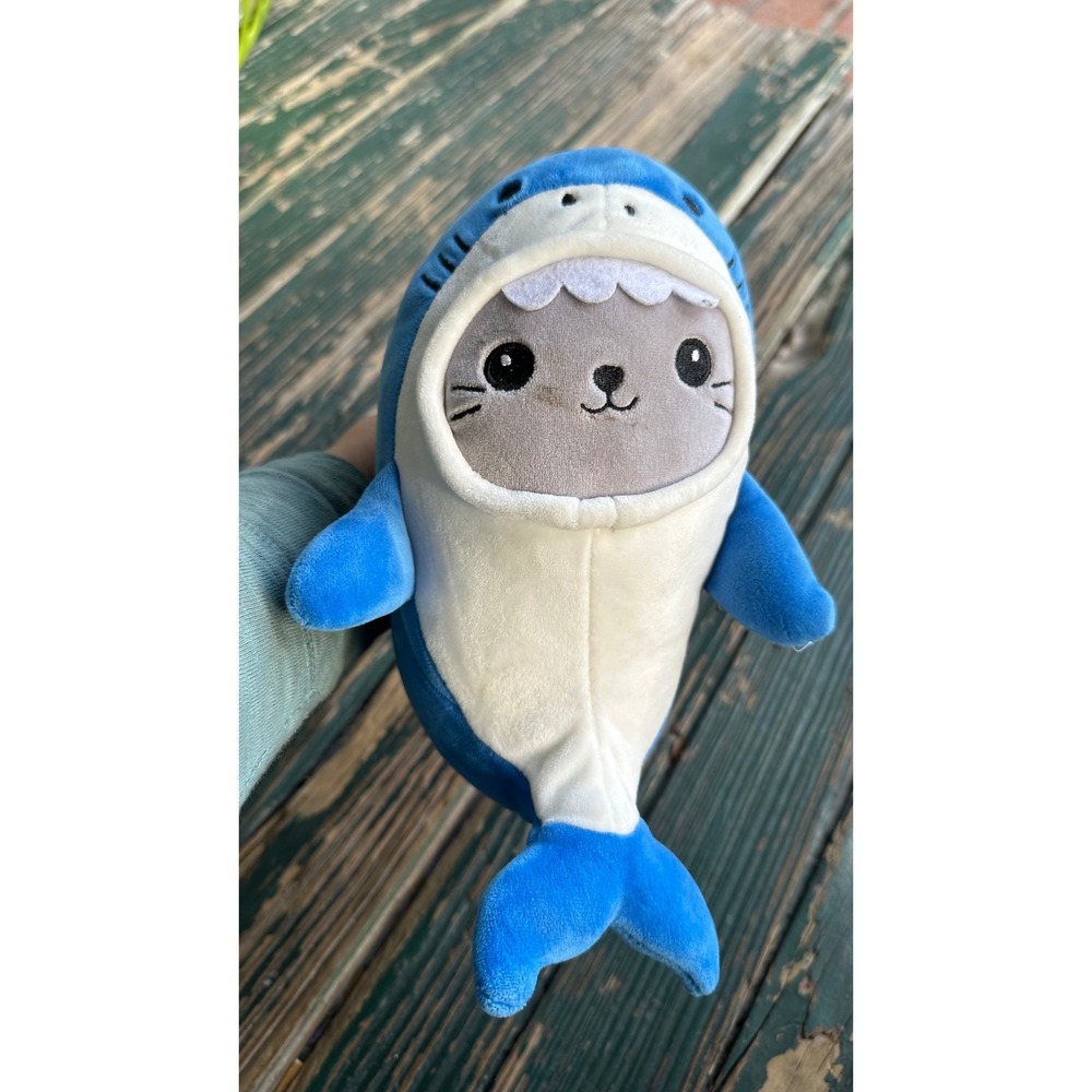 Kaisiyang International Seal in Shark Costume Plush Blue Gray Stuffed Animal 10"